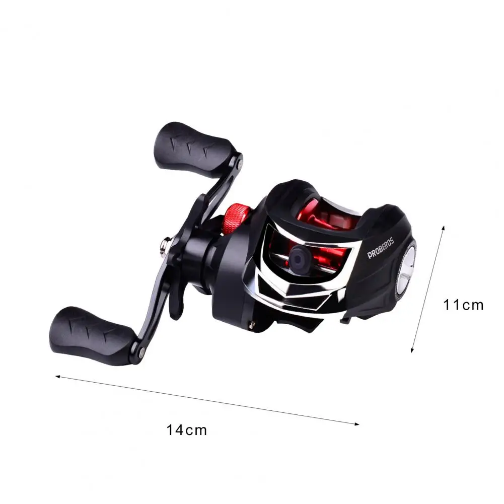 

7:2:1 Convenient Bait Cast Fishing Reel Streamlined Shape Bait Cast Fishing Reel Ultra-light Metal Reverse Stop Spinning Reel fo