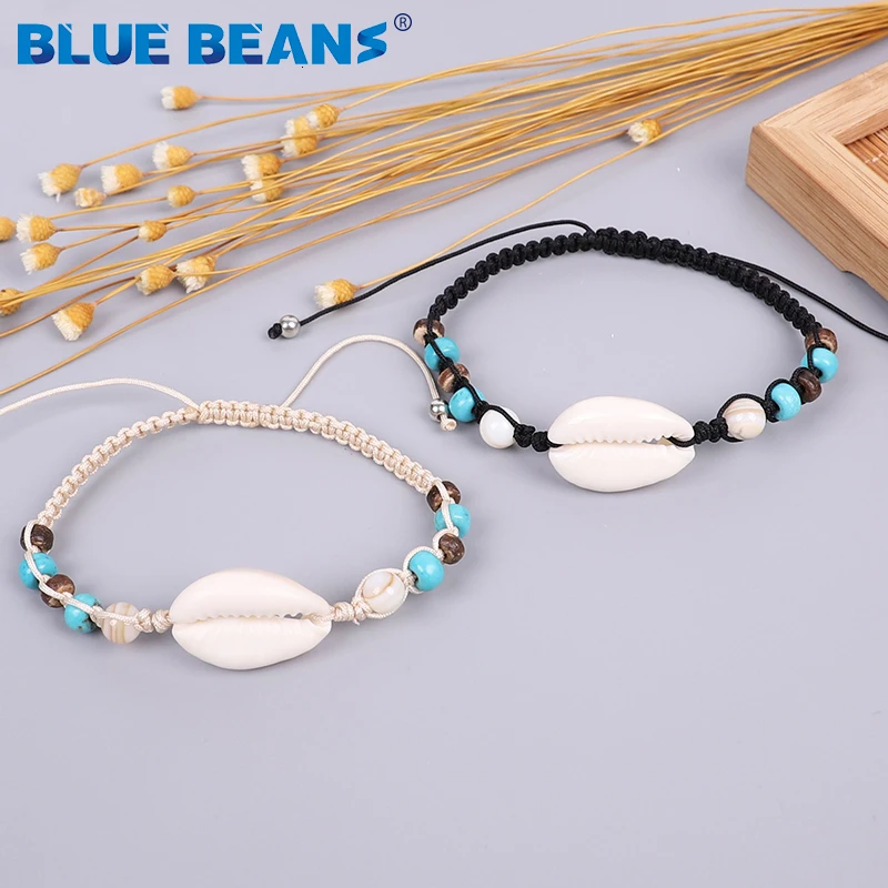 Bohemian Starfish Star Conch Shell Bracelets For Women Fashion Geometric Beads Bracelet Cuff Bangles beach Jewelry Accessories | Украшения