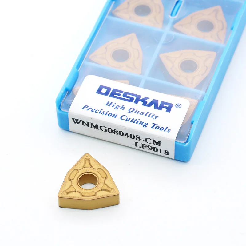 WNMG080404 TM LF9018 WNMG080408 CQ CM PM insertos de torneado de carburo de escritorio de aleación dura herramienta de torno cortador de acero