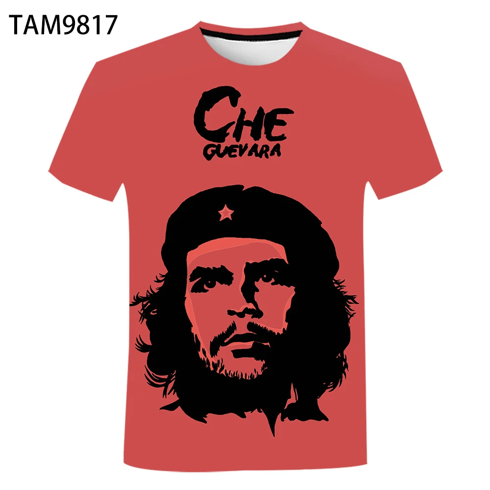 

T Shirt Men Women Custom 3d Print T-shirt Summer Anime Streetwear Casual Oversized Children Top Che Guevara Graffiti Tees Short
