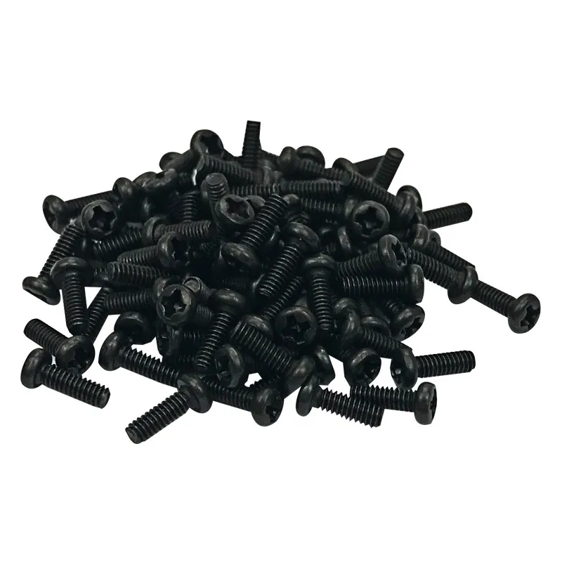 YIMAKER 100 шт. машинный винт M2x6mm M2 головка сковороды ноутбук сталь черный для DIY |