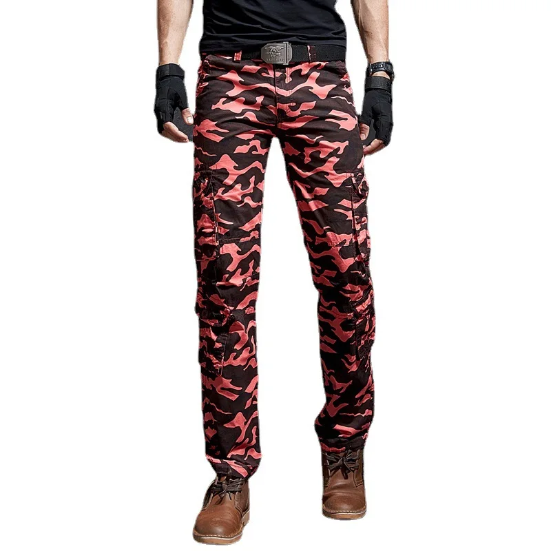 

Overalls Multi Pocket outdoor loose camouflage pants overalls Long Pants Large Men's pants
