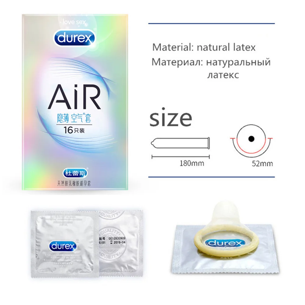 Durex воздушные презервативы ультратонкий воздушный Невидимый Кондон для мужчин