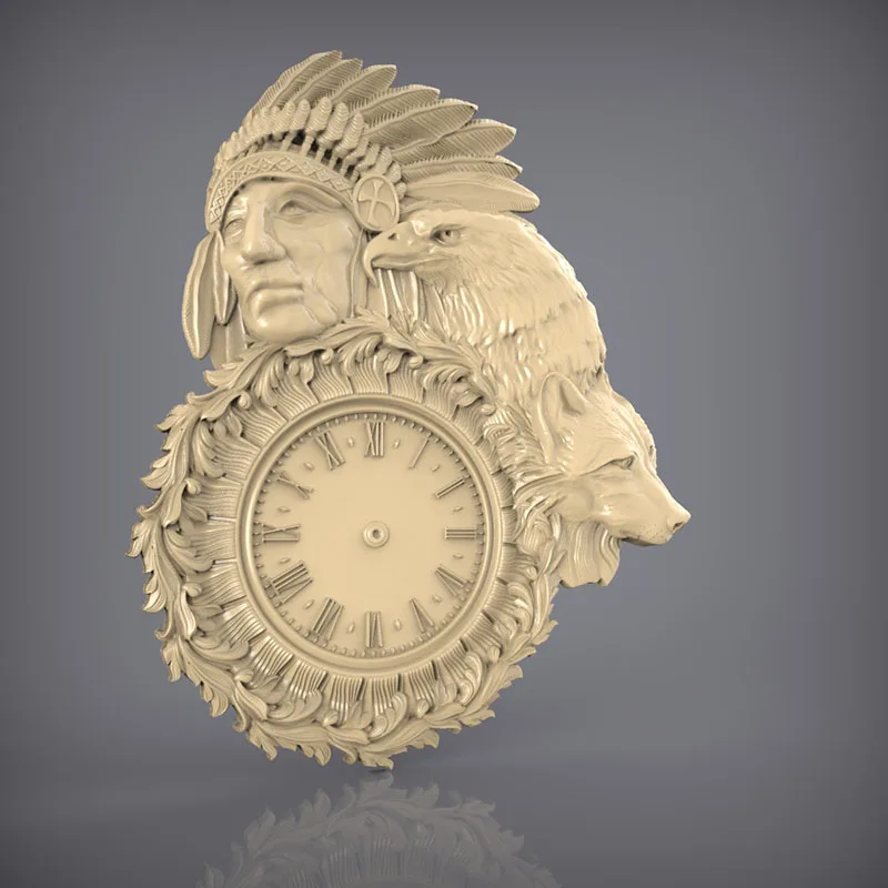 STL модель рельеф для роутера с ЧПУ 3D-принтера Artcam Aspire Clock _ 66 | Инструменты