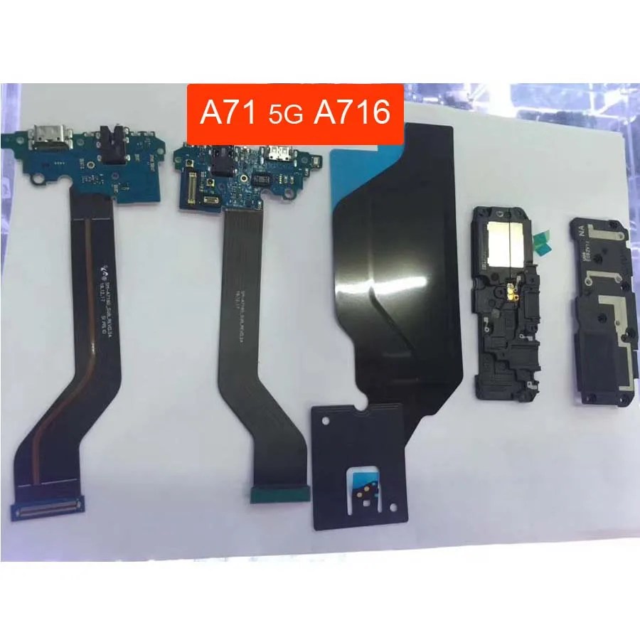 Для Samsung Galaxy A71 5G A716 зарядный порт разъем док-станции Беспроводное зарядное