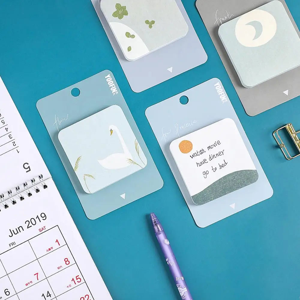 Стикеры для записей 75 листов креативные милые Мультяшные супертолстые