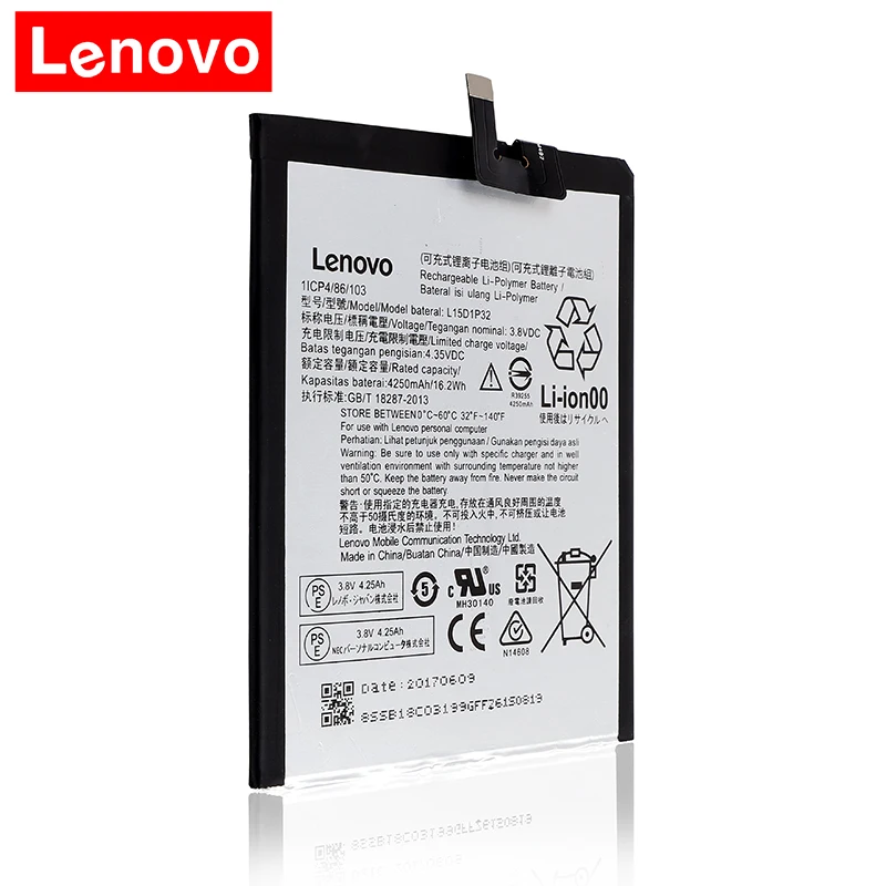 2019 оригинальный 4250mAh L15D1P32 для Lenovo PB1 750 750N 750M PHAB 750P Battery l15d1p32|Аккумуляторы мобильных