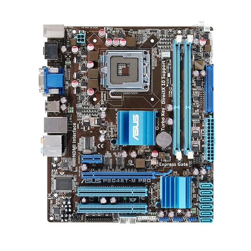 

Оригинальная материнская плата для настольного ПК ASUS P5G43T-M PRO LGA 775 Intel G43 DDR3 8 Гб VGA DVI HDM PCI-E X16 6 ×SATA II UEFI BIOS Micro ATX
