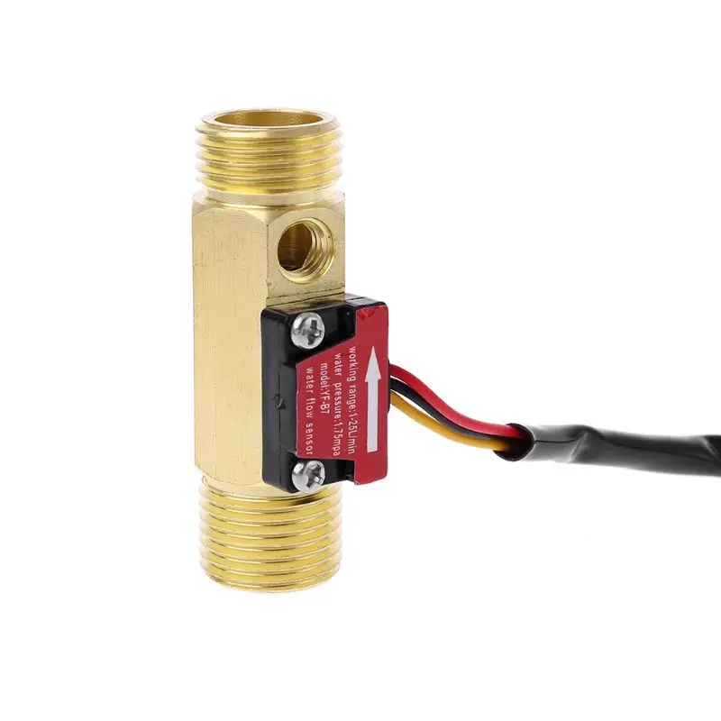 Латунный измеритель скорости потока NTC G1/2 дюйма датчик температуры воды - купить