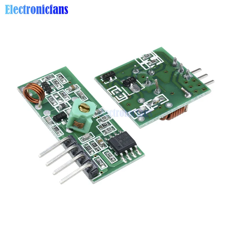 2 пары внешняя антенна 433 МГц для Arduino ARM MCU DC 5 В режим AM модуль напряжения VCC|kit for