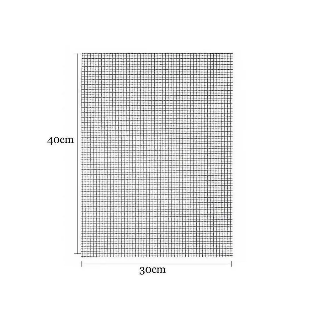 

1Pcs 30x40CM Non-Stick Grid Shape BBQ Mat Cooking Grilling Fish Vegetable Outdoor Net Kitchen Accessory Sheet Liner Grill B R0Z3