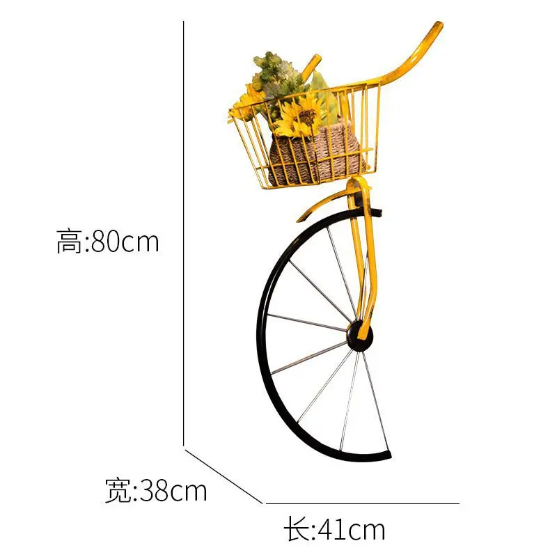 

Creative Retro Creative Bike Head Bike Wall Hanging Milk Tea Shop Clear Bar Wall Decorations Murals Home Decoration Crafts Gifts