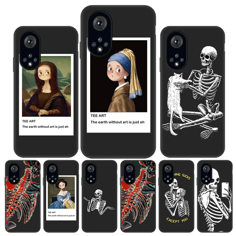 

Art Portrait Case For Honor 50 Funda Soft Silicon Huawei Honor 10 30 Lite 10i 20 9X Lite 9A 8X 8A 9C 8 7A Pro 30S 8S 8C 7X Coque