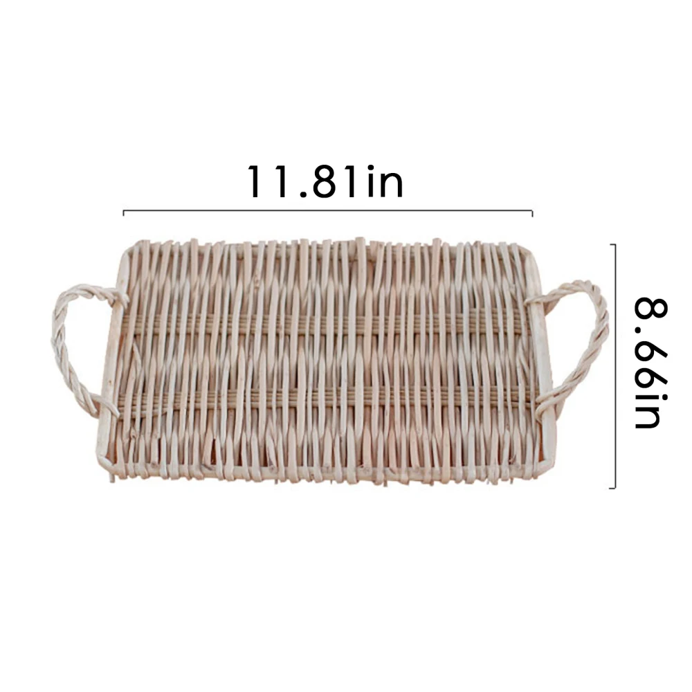 Хлеб обеденный сервировочный поднос Еда фрукты ротанга вечерние закуски