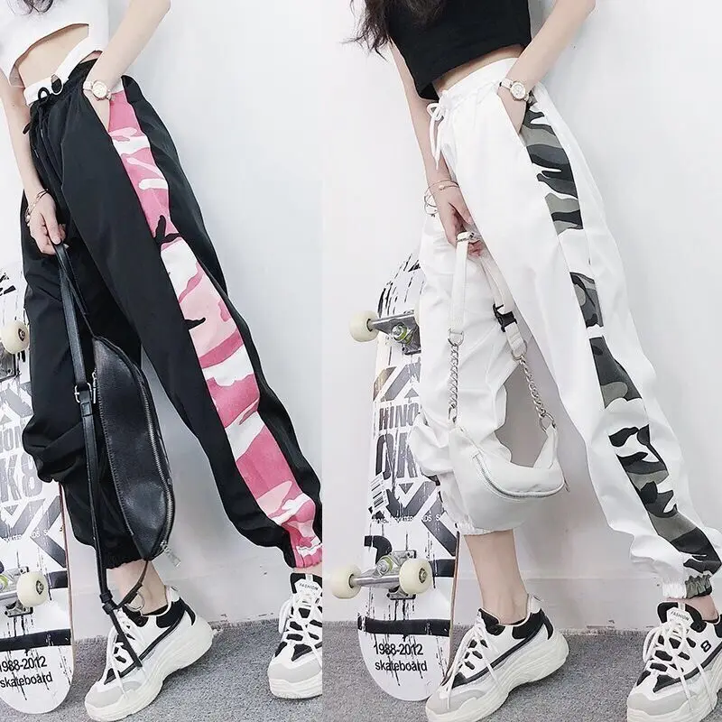 

Top Women's Pants Traf Y2k Ins Sports Pants Harem Pants Loose Legged Casual Pants Harajuku BF Fashion Women's Autumn and Winter