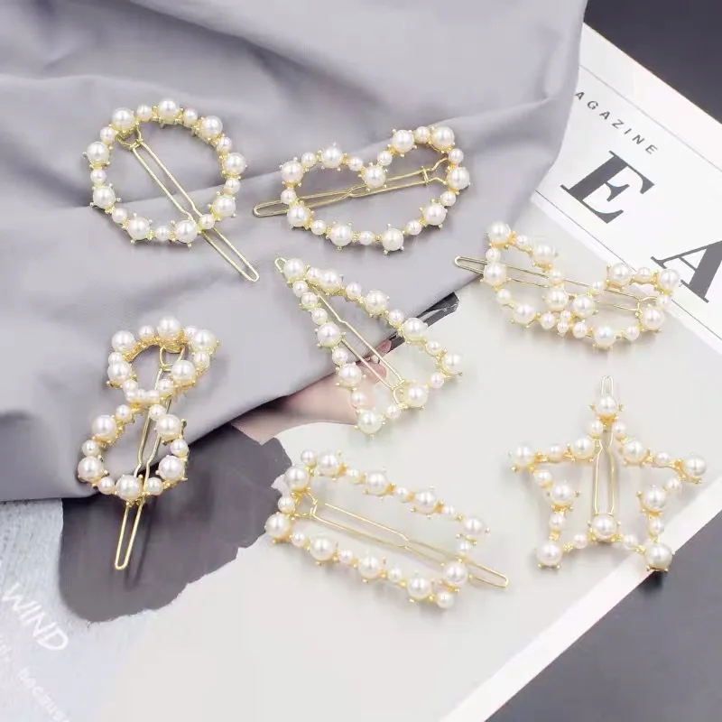 

1 шт. звезды и короны женские аксессуары для волос ювелирные изделия мода моделирование заколка с жемчужиной красивые девушки заколки для в...