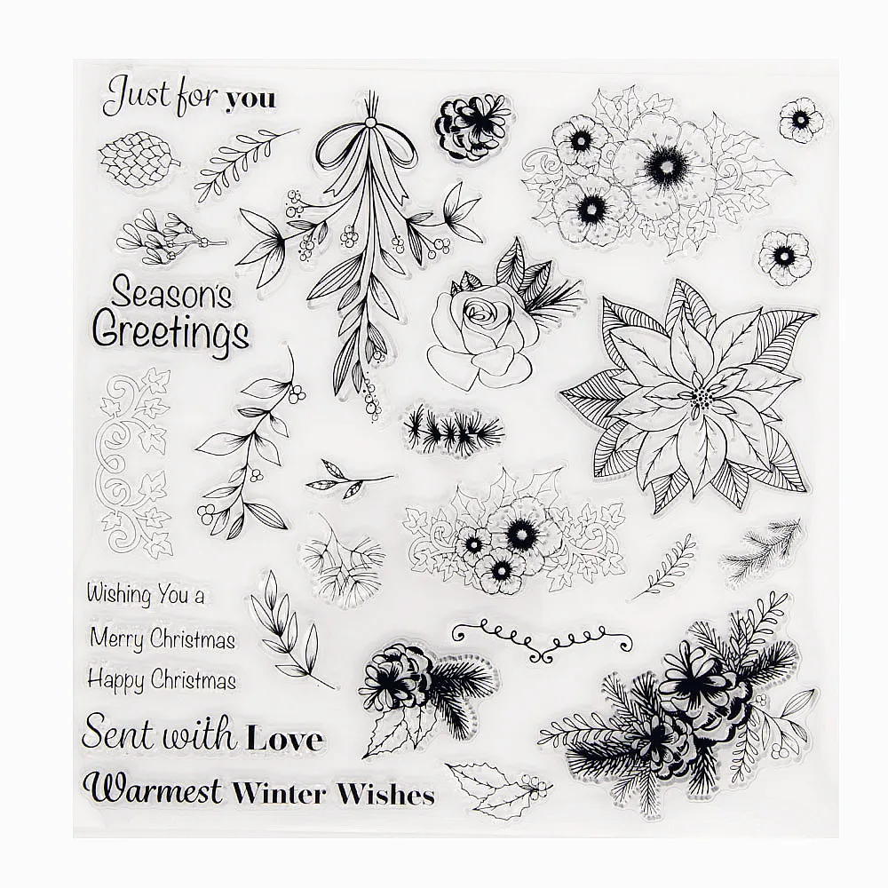 

Прозрачные силиконовые штампы, 20,5x20,5 см