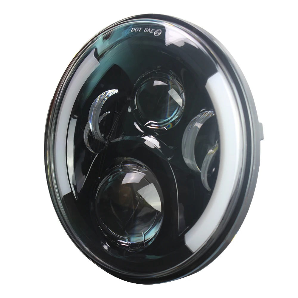 2 шт. для Jeep Wrangler головной светильник s 7 дюймовый круглый светодиодный Conversion Kit DRL в