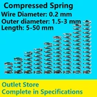Пневматический пружинный ротор, возвратная пружина, Пневматическая Пружина, магазин линий, диаметр 0,2 мм, внешний диаметр 1,5-3 мм, 10 шт.