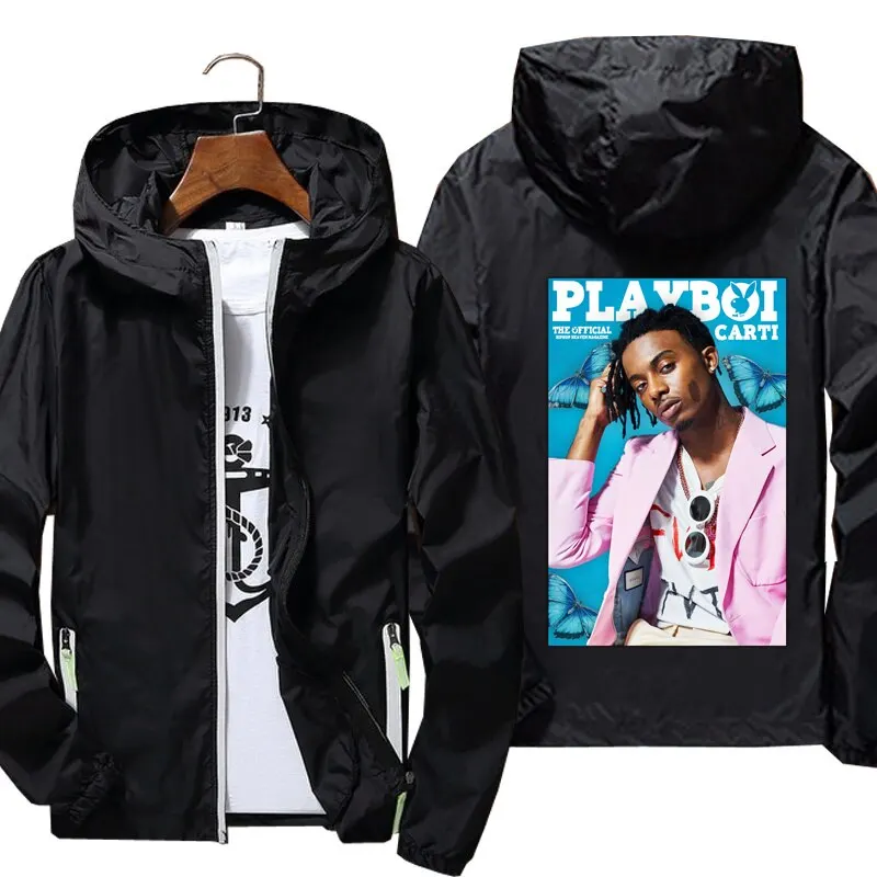 

Мужская Светоотражающая куртка Playboi Carti 2, демисезонная фирменная куртка с принтом, 2021