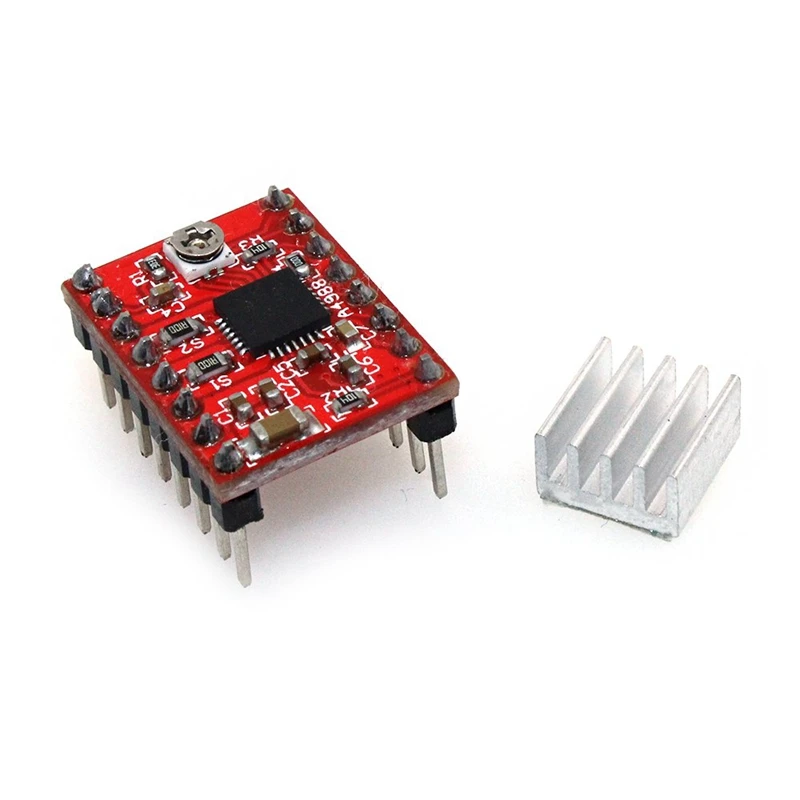 A4988 Compatible Stepper Stepstick Motor Diver Module With Heat Sink For 3D Printer Controller Ramps 1.4(Pack Of 5Pcs) | Строительство
