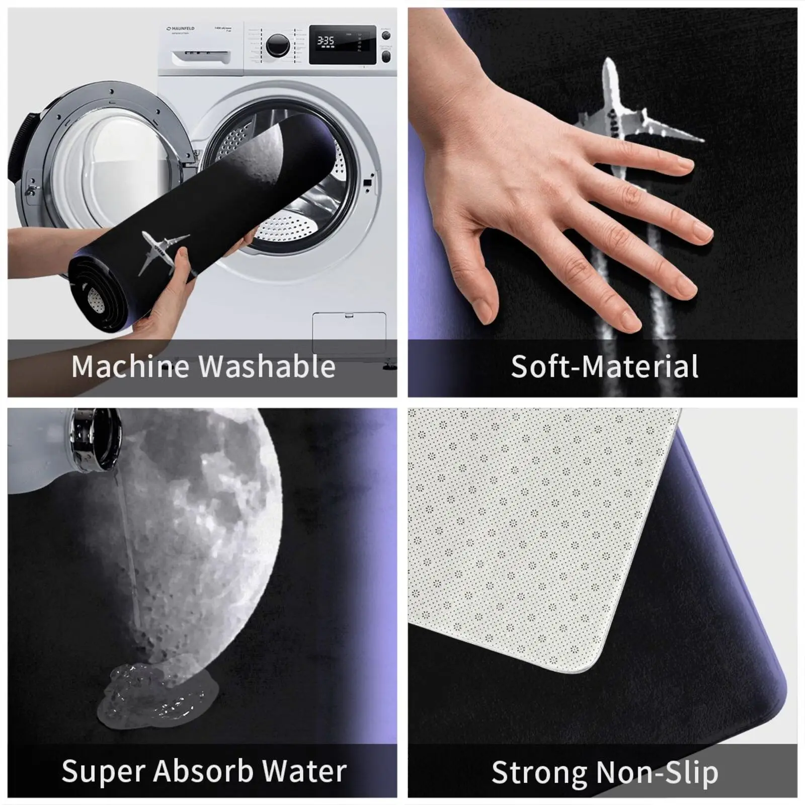 Коврик Moon Pass коврик подушка A350 луна конденсат flylast вечеринка авиация полулуна