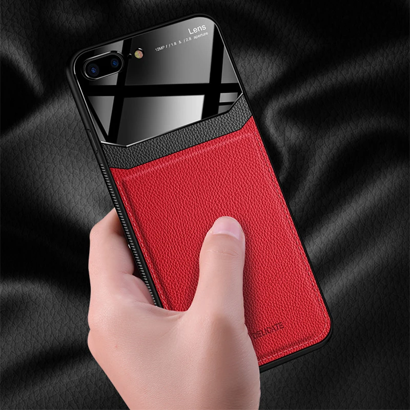 Кожаный чехол для Iphone X Xr 11 7 8 plus 6 S из искусственной кожи анти-осенний Xs Max ТПУ