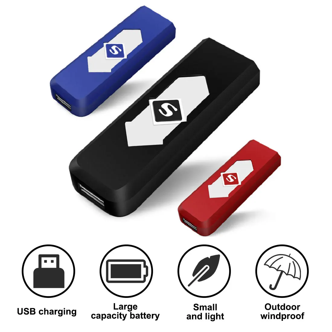 

Electric Lighter USB Rechargeable Portable Windproof Flameless Lighter