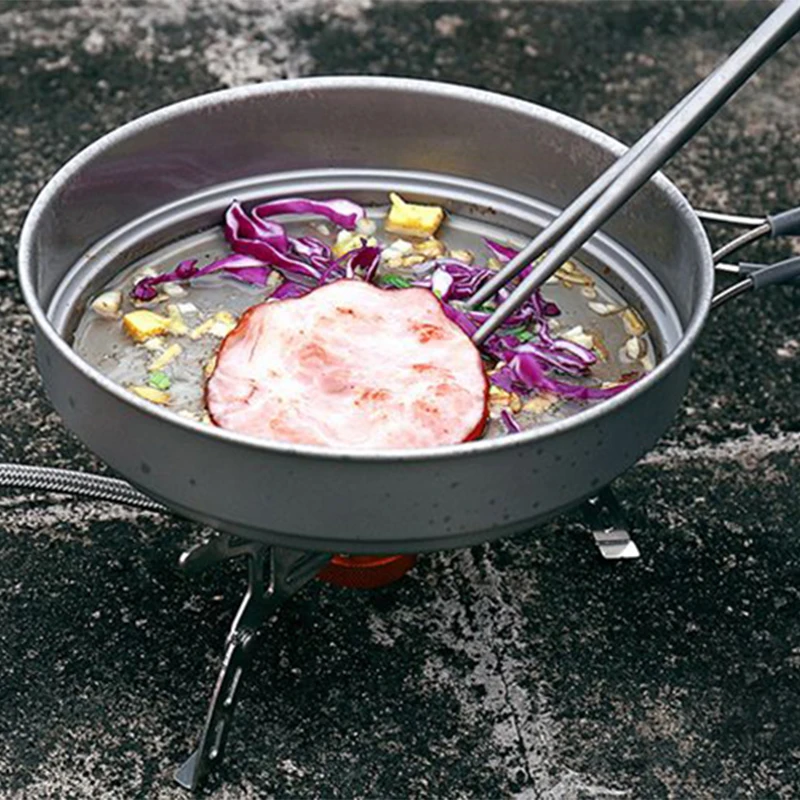 Кит открытый набор посуды для кемпинга Титановая посуда 1250 мл кружка и 800