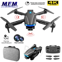 mfm s85 drone with professional 4k hd camera three side obstacle avoidance optical colorful light quadcopter height keep dron