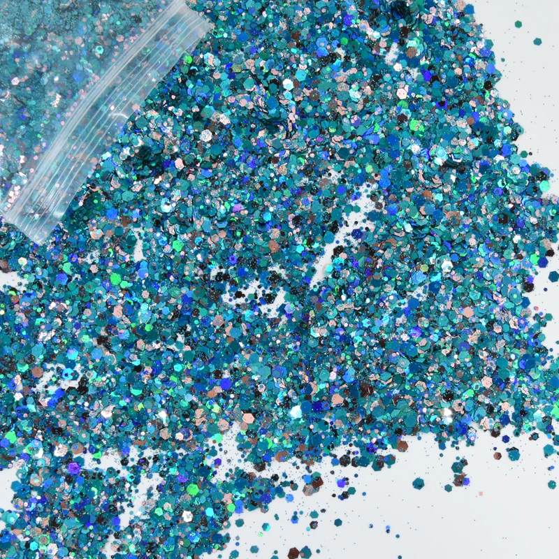 10g/бутылка Королевский Великолепная смешанные блестящие короткие свободные