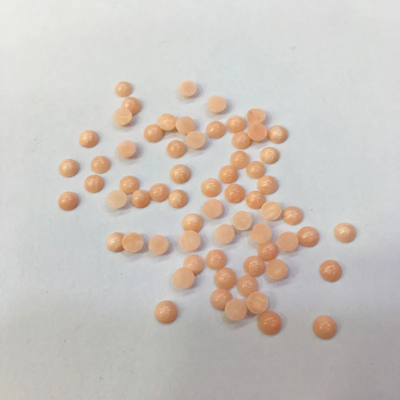 10 шт. хит продаж полукруглый коралловый кабошон 4 мм камень бисер для