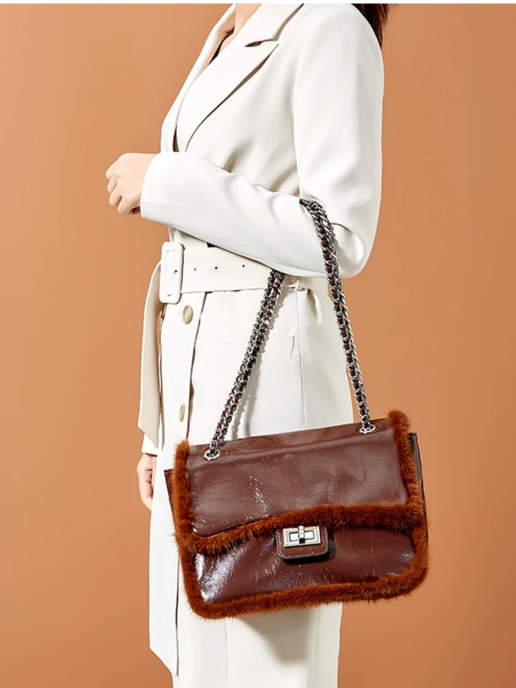 

Новинка 2021, кожаные сумки, вместительная модная подходящая ко всему сумка-мессенджер на одно плечо, женская сумка из воловьей кожи с верхним...