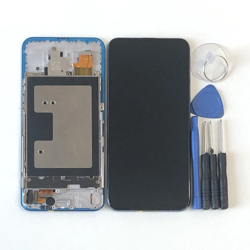 M& Sen для 6,3" huawei Honor Magic 2 ЖК-экран с отпечатком пальца+ сенсорная панель дигитайзер Рамка для Honor Magic 2