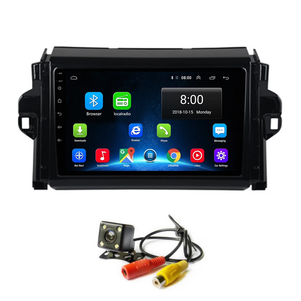 Android 8 1 автомобильный проигрыватель с радио и GPS Navi для Toyota Fortuner SW4 2015 + авторадио