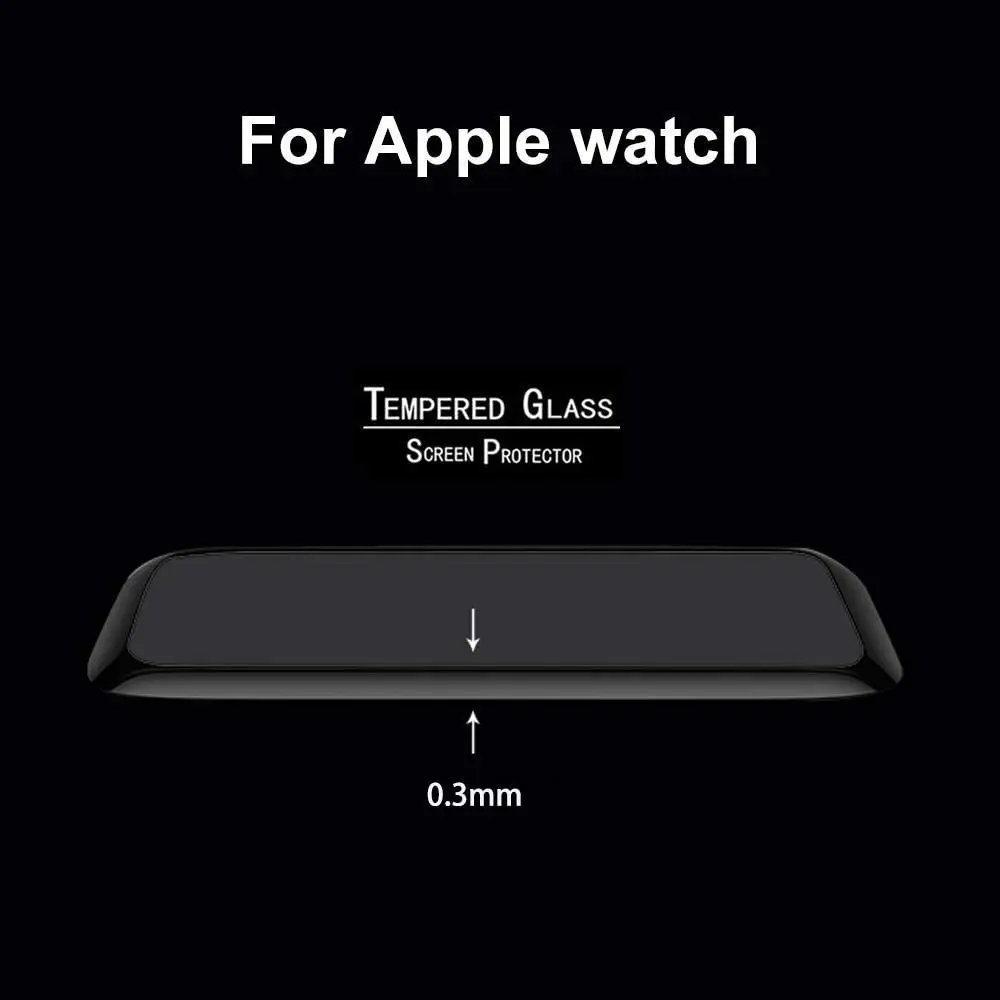

Tempered Glass Screen Protector For Apple Watch Series 6 5 4 3 2 1 44mm 40mm 42mm 38mm 38 40 42 44 mm Protection Screenprotector