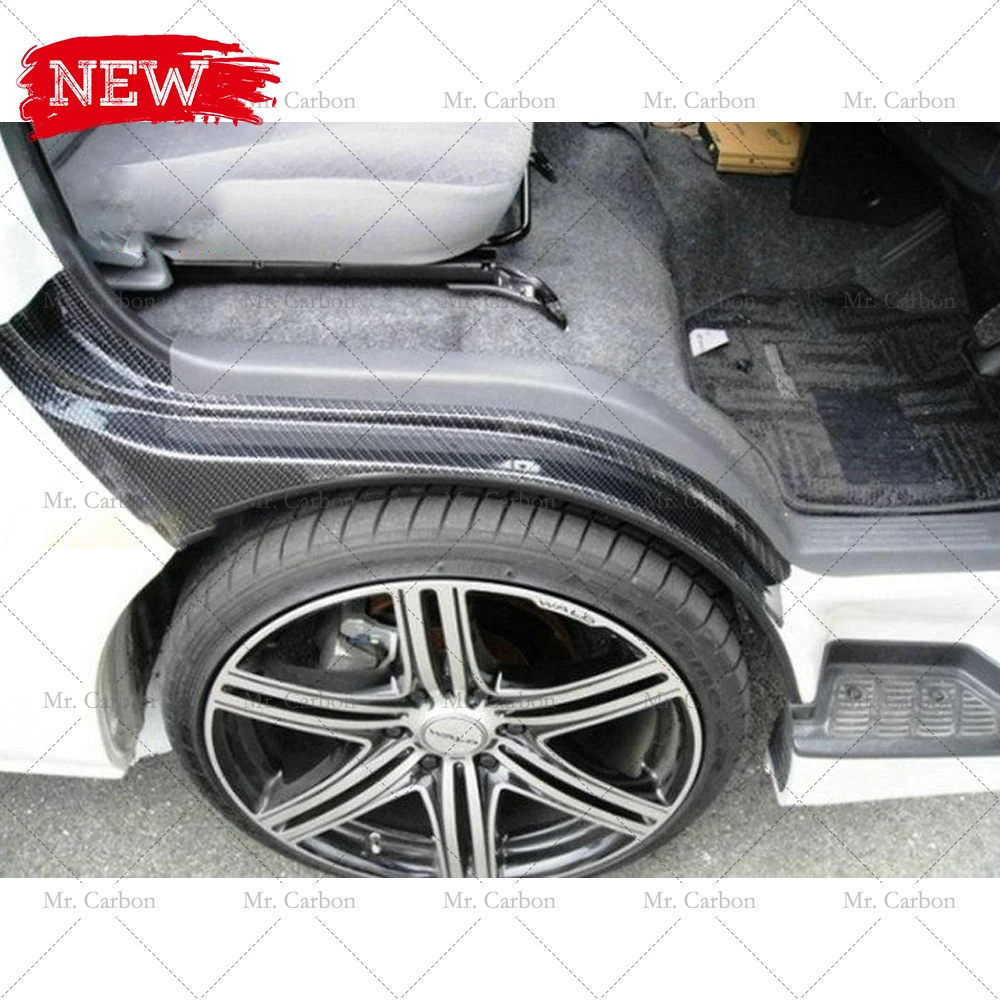 Для Toyota HIACE 200 2005 2018 углеродного волокна спереди порога панел обвес тюнинг части