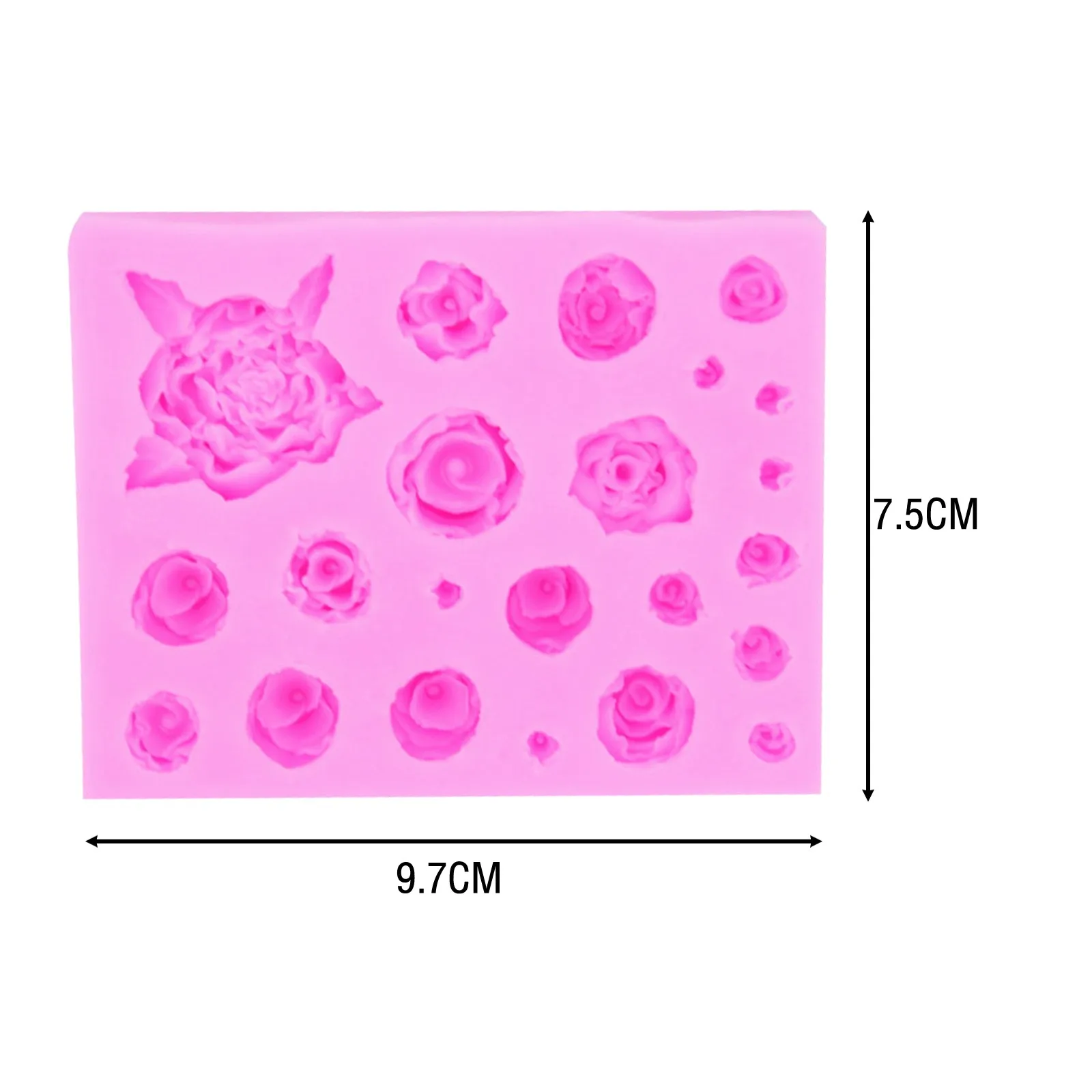 

Blooming Kinds Chocolate Roses Flower Silicone Mould Baking Mold Cake Decoration DIY Handmde Rose Cake Mould Bakeware Soap Mold