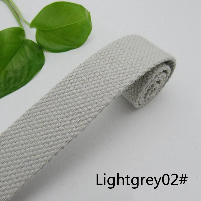 lightgrey 3 метра 50 мм толщиной 2 мм холст полиэфирная хлопчатобумажная тканая лента Этикетка Лента для сумок лямка для рюкзака ремешок Привязка смещения ленты DIY шитье ремесло - Цвет: lightgrey