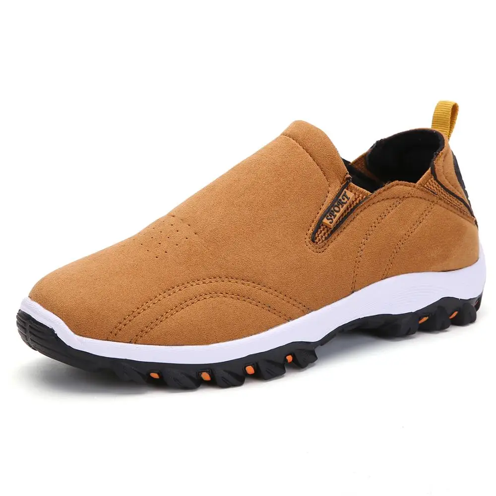 zapatillas de deporte 2020 autumn Sneakers men suede brown slip on Walking soft Sneakers Men's Tennis Shoes Tenis Masculino