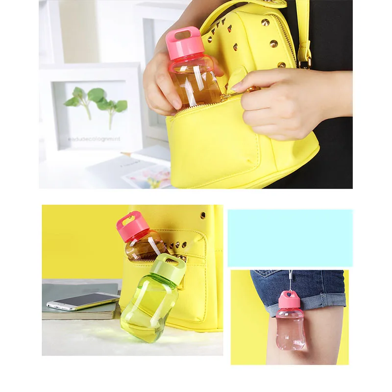 Цветная пластиковая бутылка для воды 180 мл портативные школьные бутылки детей