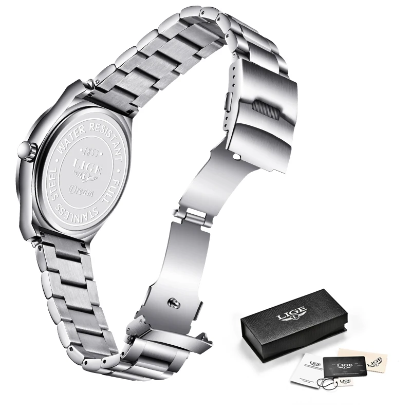 

2020 LIGE New Fashion Skull Mens Watches Top Brand Luxury All Steel Watch Men Waterproof Quartz Clock Male Sport Chronograph+Box