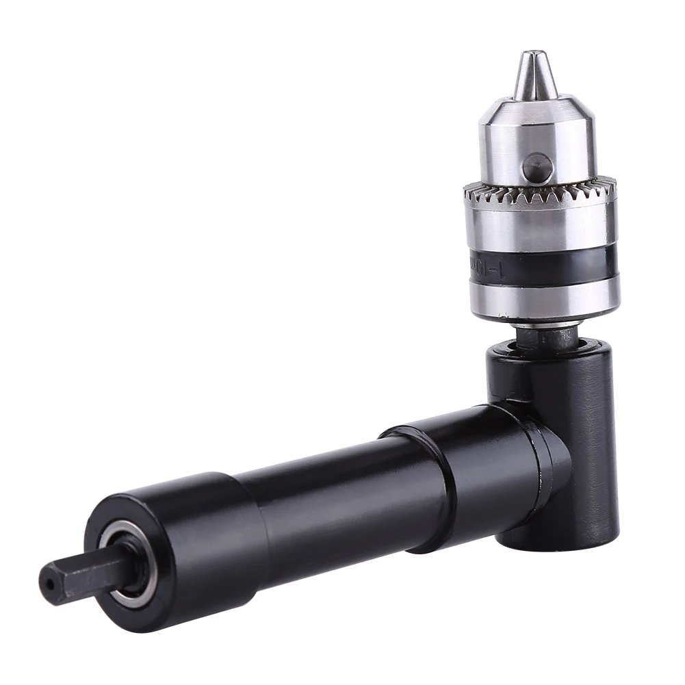 

Right Angle 8mm Hex Shank Drill Adapter 90 Degrees Attachment Extension Attachment Drilling Tool Extension Drilling W/ Chuck Key