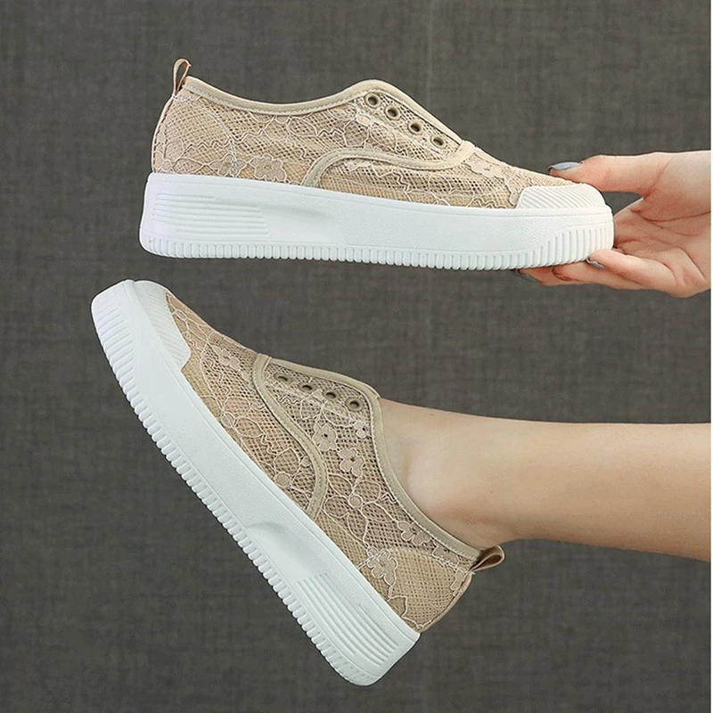 

Girseaby 2021 Summer New Lace Up Cutout Breathable Soft Light Sneaker Espadrilles Casual Flat Fisherman Shoe Girl Flat 43 S2248