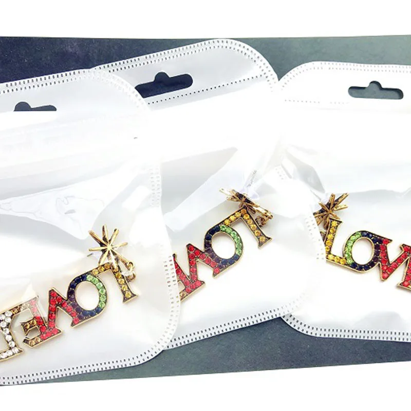 KPOP серьги висячие корейские Bangtan DNA V модные буквы Стразы Kpop из нержавеющей стали |