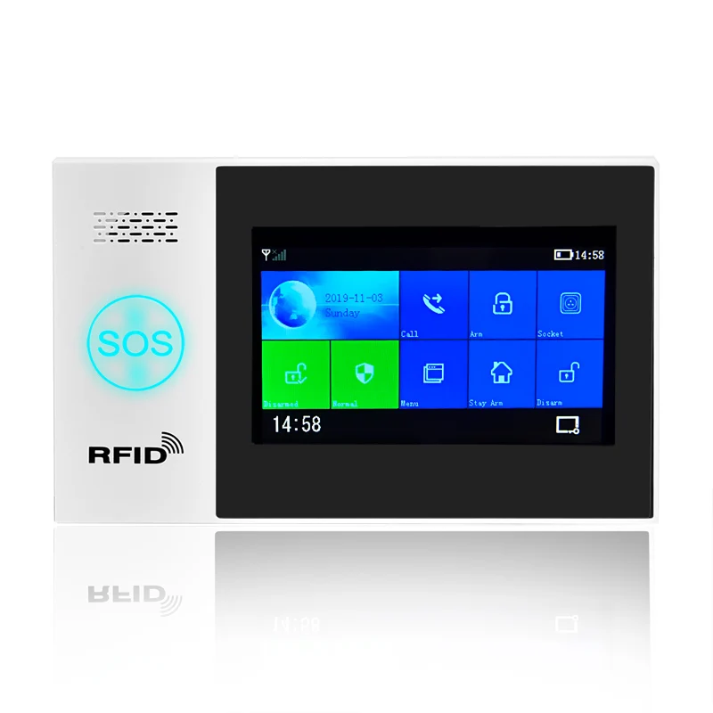 EN RU ES PL де переключаемый Беспроводной домашней безопасности WI FI GSM GPRS