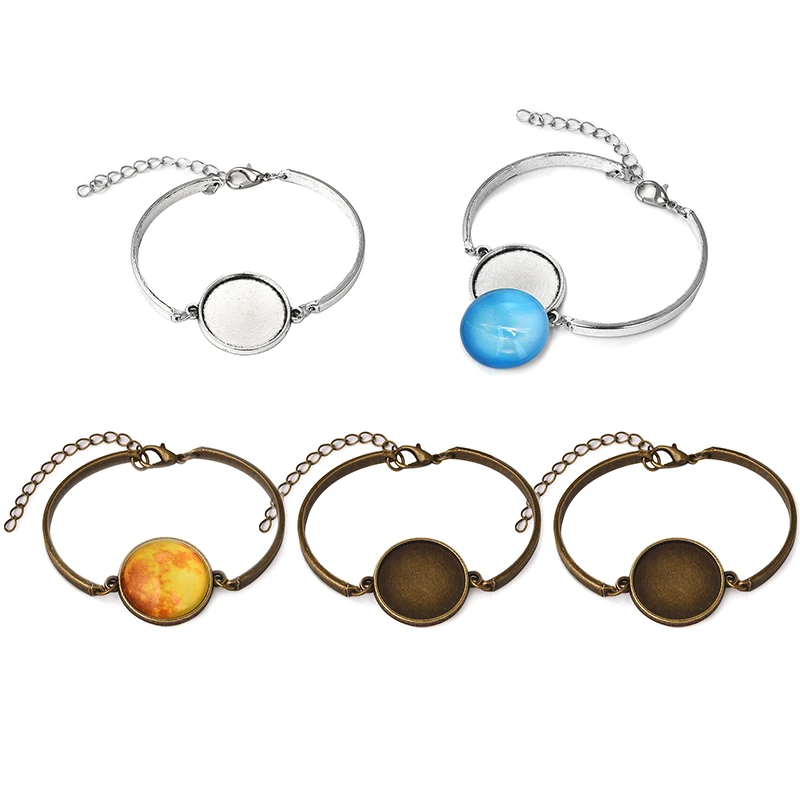 10psc/лот металлический браслет из кабошона браслеты Базовая установка подходит 20