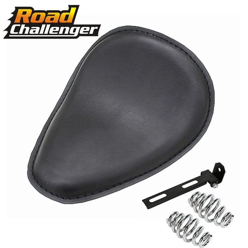 3 дюймов &quotКожа Мотоцикл Sportster Chopper Bobber Пользовательские Solo пружинный Кронштейн