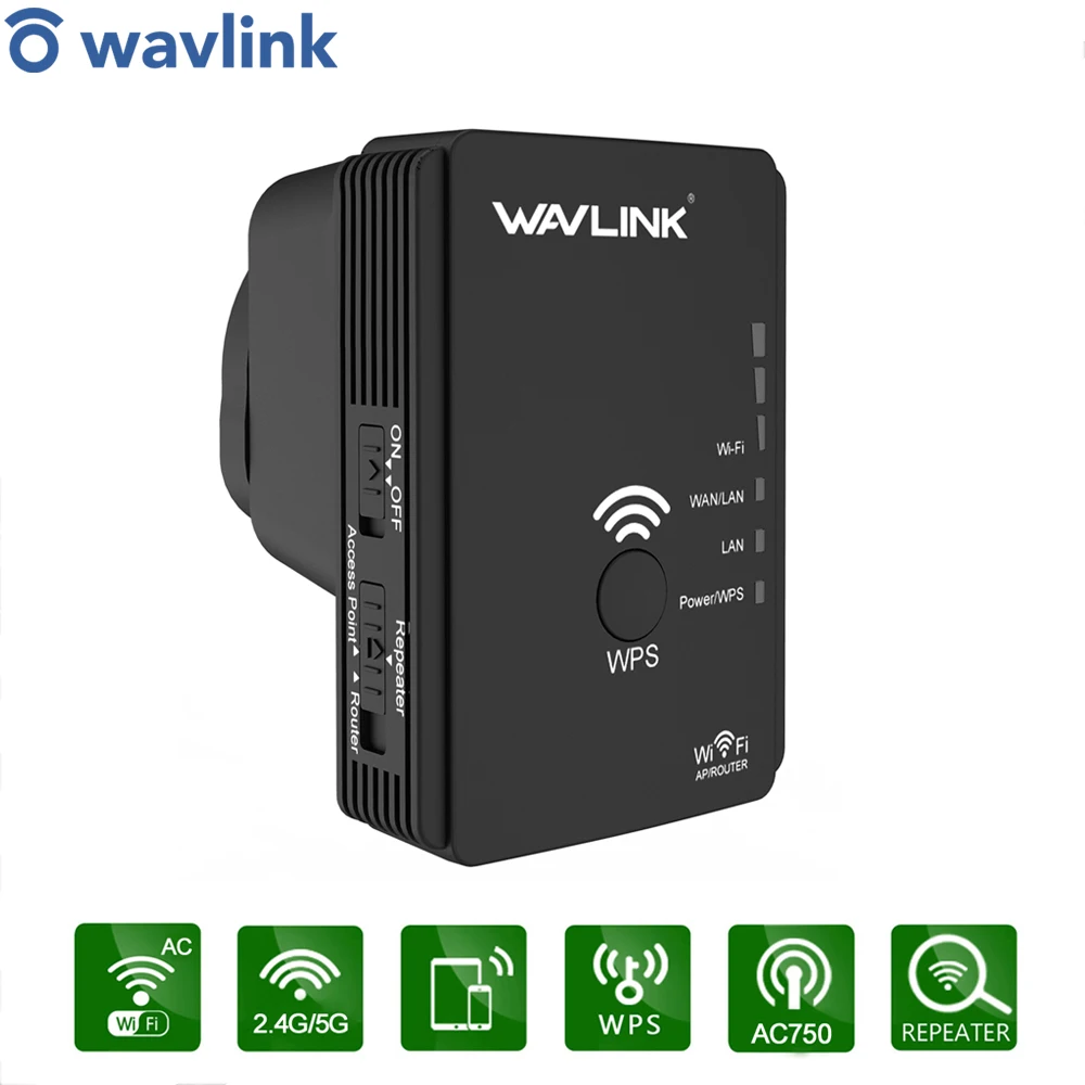 AC750 WiFi ретранслятор/маршрутизатор/точка доступа Wi Fi расширитель диапазона Wifi
