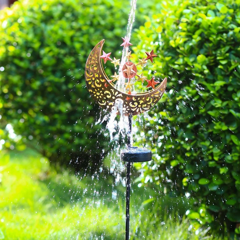 Светильник на солнечной батарее для внутреннего дворика ажурный проекционный